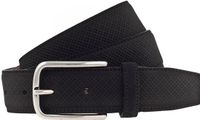 Vanzetti Leren riem Leather Belt W100 Black zwart