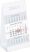 3-Monats-Aufstellkalender 2027: Tischkalender 11x21 cm mit 3 Monaten pro Blatt, Datumsschieber, Wochenzählung, Kopftafel & Fußleiste, Jahresübersicht & Ferien ideal für Büro & Homeoffice