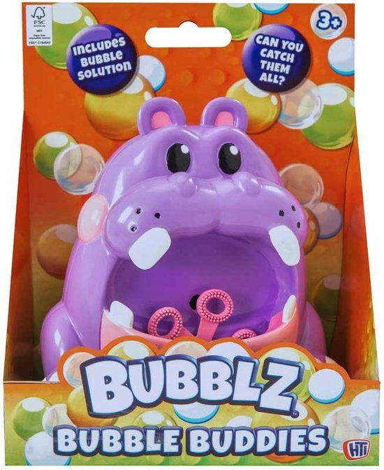 Merkloos BUBBLZ BUBBLE BUDDIES - HIPPO. Educatief spel, Nederlands, 1 stuk, Karton, Multicolor