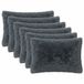 vidaXL Kussensloop 6 stuks Antracietkleurig 50 x 75 cm Katoensatijn