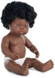 MINILAND Pop - Pop Afrikaans Meisje 38Cm - Met Vanillegeur - 10 Maanden