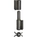 Gedotec Charnière d'angle 2 pièces avec onglet d'angle Charnière à souder 2 x 50 mm, Acier inoxydable