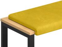 vidaXL Bankkussen fluweel geel 60 cm
