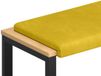 vidaXL Bankkussen fluweel geel 60 cm