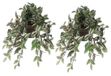 Mica Decorations Kunstplant Tradescantia vader hangplant - 2x - 45 cm - groen