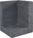 Merkloos Gardenlux L-element hoek zwart 30x30x40 cm
