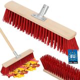 KOTARBAU® Bezemkop, Straatbezem, 43 cm, Veegbezem, Buitenbezem, Harde Nylonborstels, Tuinbezem, Stevige Straatbezem, Harde Bezem voor Buiten, zonder Steel, Hout, PVC