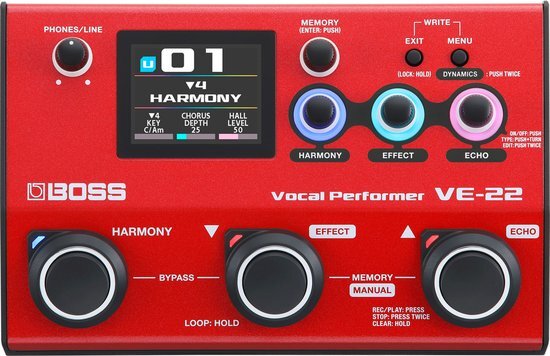 Boss VE-22 Vocal Performer - Multi-effect unit voor gitaren