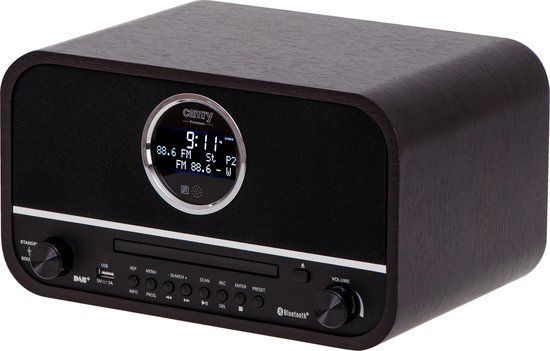 Camry CR 1182 - Retro Radio - DAB+, Bluetooth 5.0, CD, USB, Zwart