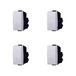 Elektronova Tweepolige schakelaar 2P 16A 0-1 compatibel Bticino Matix kleur wit - verpakking van 4 stuks