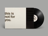Konkurrent Matthew Bourne - This Is Not For You (LP) (Limited Edition)