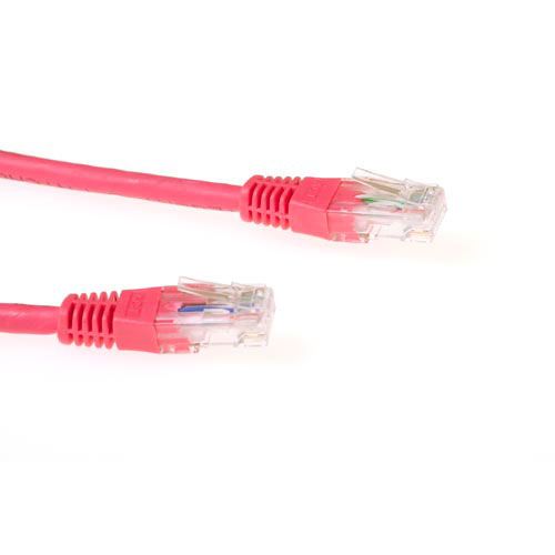 ACT Rode 5 meter LSZH U/UTP CAT6 patchkabel met RJ45 connectoren