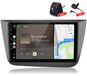 Awesafe Seat Autoradio met camera en microfoon, 4+64GB geheugen, geschikt voor Seat Altea (2004-2015) en Seat Toledo (2004-2009). Inclusief Carplay, Android Auto, GPS-navigatie, Wi-Fi, Bluetooth, DAB+RDS en stuurwielbediening. 9-inch scherm