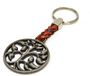 Sleutelhanger Shenzhen Haorui Industrial Technology Co., Ltd. Sleutelhanger Levensboom Leren Koord Unisex Zilver