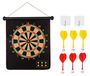 Tapis de fléchettes magnétique - Double face - 6 fléchettes - Avec deux crochets - Enfants et adultes