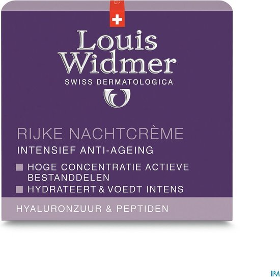 Widmer Iaa Rijke Nachtcreme Parf Pot 50ml