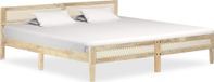 Maison Exclusive - Cadre de lit sans matelas bois de manguier massif 200x200 cm