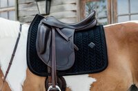 Kentucky Horsewear Velvet Dressage Saddle Pad - Black - Full