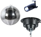 Ayra DanceFX MB50-5x5 spiegelbol 50 cm - incl. motor en spot - Multikleur