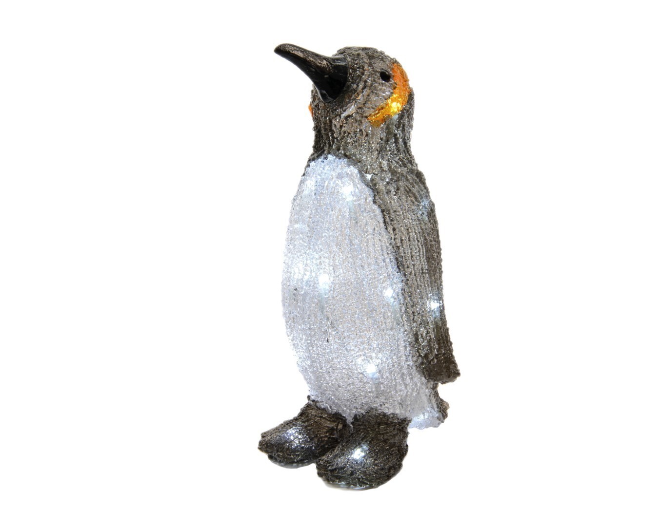 KSD LED pinguin acryl buiten 17x16x33 cm 24L koelwit