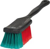 Broomless Long Handle Brush for Car and Home Cleaning - Soft Bristles, 42 cm, Black
