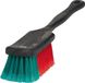Broomless Long Handle Brush for Car and Home Cleaning - Soft Bristles, 42 cm, Black