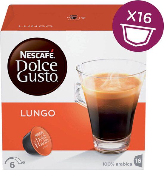 Nescafe Dolce Gusto Nescafé Dolce Gusto Koffiecups Lungo 16 stuks