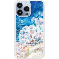 Apple iPhone 13 Marbre ocean Verstevigd hoesje met sublimatie bedrukking