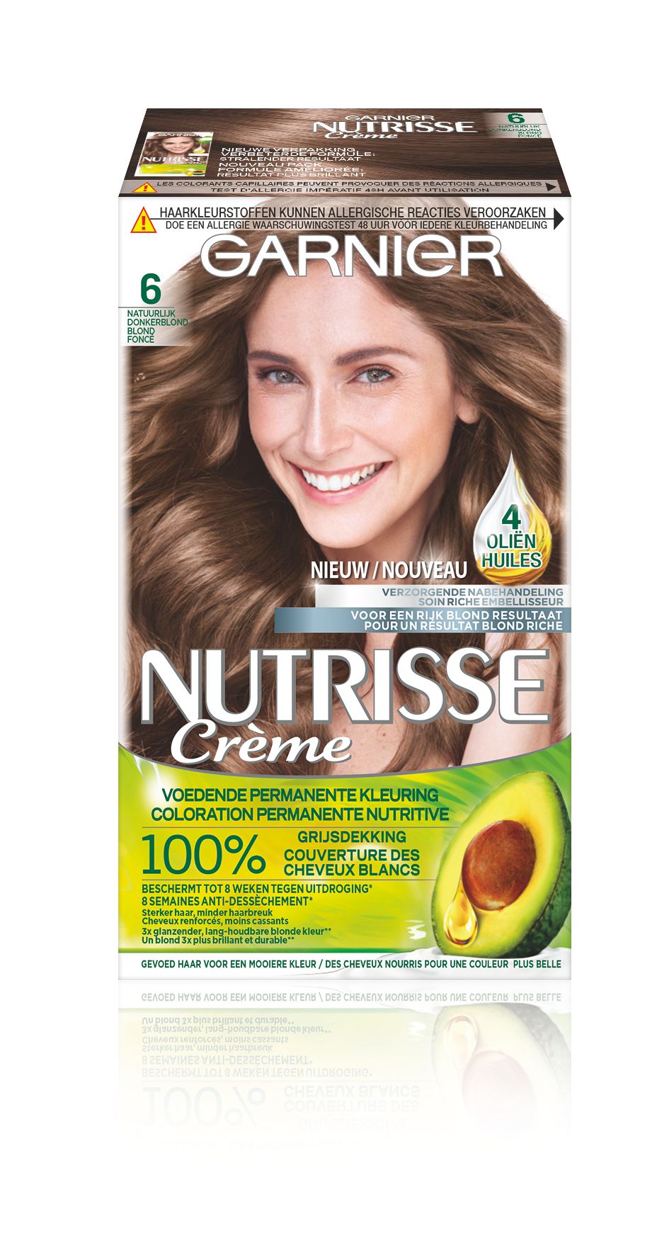 Garnier Crème Nutrisse Crème 60 - Natuurlijk Donkerblond - Haarverf