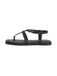 TOMMY HILFIGER Teenslipper 'Strap Toe Post' zwart