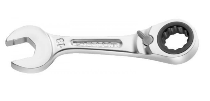 Facom Korte Anti-Slip Steekringratelsleutel 14Mm - 467BS.14