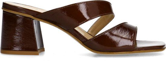 Sacha - Dames - Bruine sandalen met blokhak - Maat 40