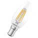 OSRAM LED-lamp Ster kaarsvorm B40 filament, 2700 K warm wit, 3,4 W, B15d, helder, 470 lm, 15.000 h, 6-Pack