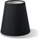 Home Sweet Home Light depot Lampenkap Largo - Zwart Night black - Katoen - Rond - Klemkap - Kroonluchter
