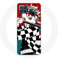 Maniacase Etui voor Oppo A93 Demon Slayer Kimetsu no Yaiba Anime