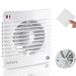 Airope - Silenta 100 mm Ventilateur d'extraction avec détecteur d'humidité et minuterie, clapet anti-retour et moustiquaire