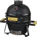 KitchenBrothers Kamado BBQ - 13 Inch Barbecue au charbon de bois - 27⌀ cm - Sans PFAS - Ensemble de luxe - Barbecue œuf avec accessoires, housse incluse - Cadeau de fête des pères - Noir