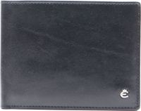 Esquire Leren Kaarthoes Toscana Leather Wallet Black Zwart