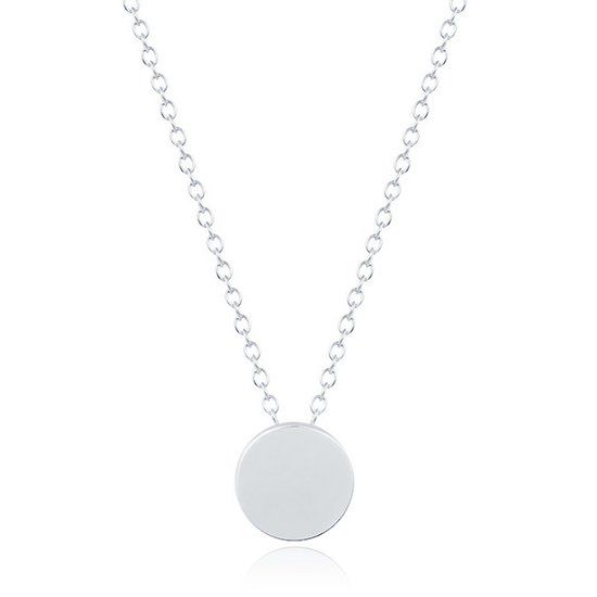 LGT JWLS LGT Jewels Dames ketting Munt hanger Zilverkleurig