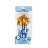 Royal & Langnickel RCC 304 - Crafters Choice, Golden Taklon 7-delige kwastenset, schuin