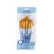 Royal & Langnickel RCC 304 - Crafters Choice, Golden Taklon 7-delige kwastenset, schuin