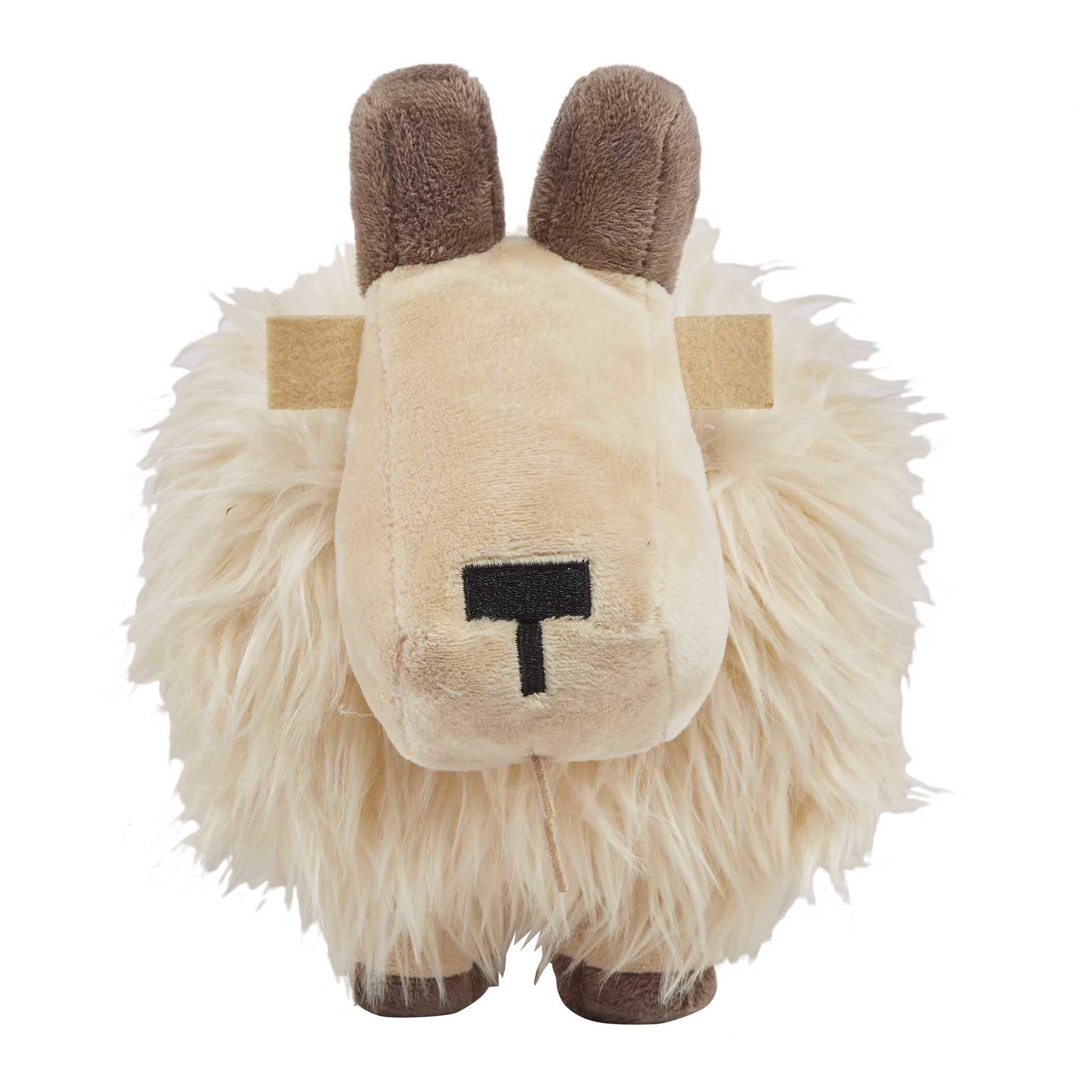 Minecraft Basic Plush Goat - Toy Goat - Fabric - Beige, Brown - 3+ Years