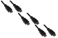 LINK LKCHDMI100203 HDMI UHD 4K 60Hz 3D-kabel met Ethernet 18Gbps - 10m dubbel afgeschermd - compatibel PC Notebook HDTV 3 stuks