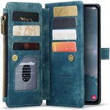 CaseMe C30 Samsung Galaxy A54 Hoesje Pasjeshouder Book Case Blauw