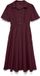 VERO MODA VMRAY SS CALF CORDUROY DRESS WVN EXP Mini robe XS Winetasting