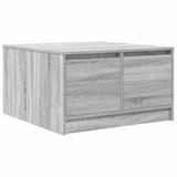 vidaXL Salontafel met lades, grijs Sonoma, 70,5 x 70 x 40 cm