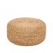 Dixie Lily pouf Ø59 cm naturel, jacinthe d'eau, rond