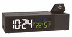TFA Dostmann Radio Controlled Projection Alarm Clock 60.5014.01 - Black