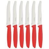 6 Fruit/Tomatenmes Set Rood - 6 stuks