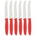6 Fruit/Tomatenmes Set Rood - 6 stuks
